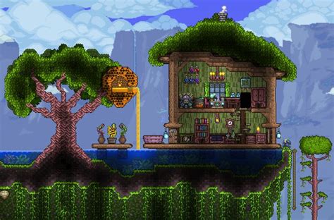 Exploring the Witch Doctor's Domain in Terraria: A Housing Tour